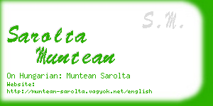 sarolta muntean business card